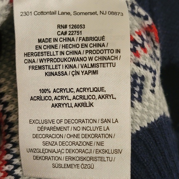 NFL Team Apparel Patriots Gronkowski Christmas Sweater Sequin Football LG NEW - Picture 8 of 9